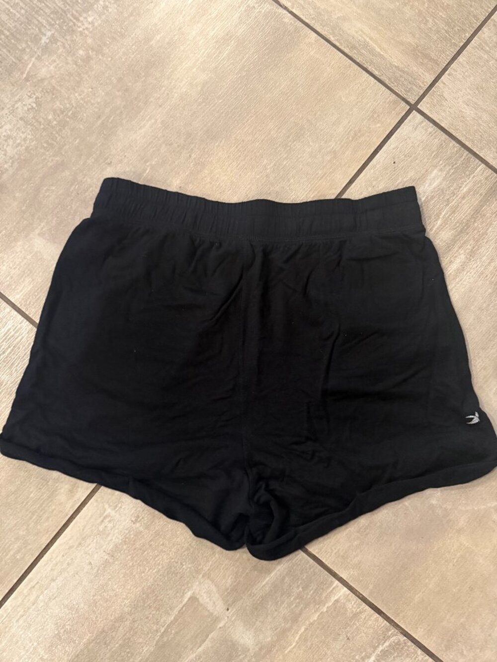 Glyder Black Soft Drawstring Workout Shorts Medium